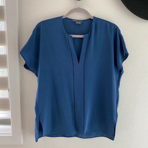 📍<SOLD> Vince Split Neck Silk Top